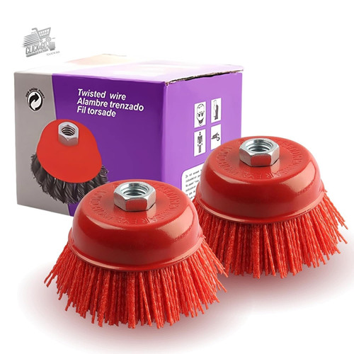 Spazzole nylon trapano - spazzole, m14