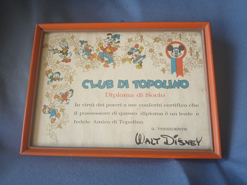 Quadretto diploma socio - quadretto,
