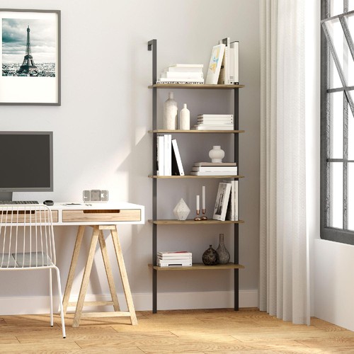 Libreria parete industriale - a,