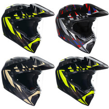 Casco AGV AX9 Steppa Moto Avventura Touring Strada Legale 22.06 Nero Carbonio