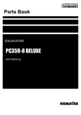 Komatsu PC35R-8 DELUXE Manuale