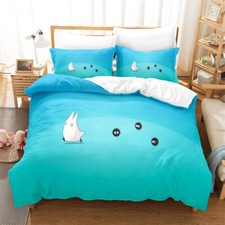 Set copripiumino trapuntato letto singolo matrimoniale king super king set lenzuola Totoro