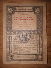 LEZIONI DI ANALISI ALGEBRICA
