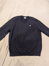 Maglione Celine Homme Triomphe girocollo lana blu taglia XXL