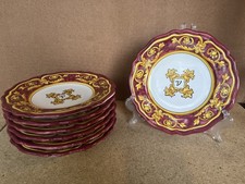 Set Of 7 Ceramiche Casola Dessert Salad Plates 8” Italian Pottery