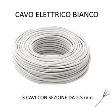 CAVO ELETTRICO BIANCO 3 X 2.5