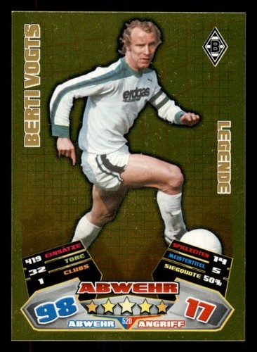 Berti vogts topps match attax - berti,