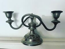 Antico candelabro candeliere liberty anni ‘40 vintage placcato 