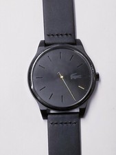 Orologio Lacoste Uomo Kyoto Cinturino Pelle Nero 43mm