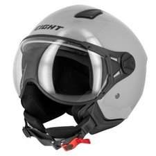 Casco Helmet Jet Moto visera e S779 LEOV GRIGIO NARD' LUCIDO