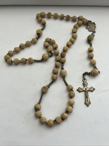 Antico rosario con grani - antico,