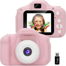 FOTOCAMERA DIGITALE PER BAMBINI HD SCHERMO LCD 2" USB TF CARD BATTERIA RICARICA