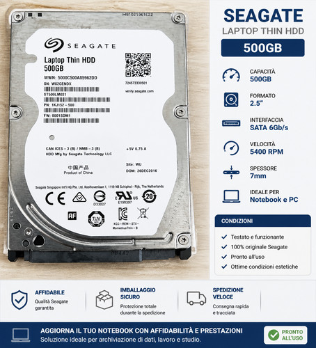 Seagate st500lm021 500gb - 2,5",
