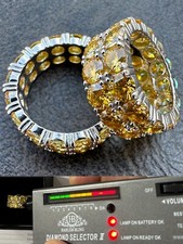 Anello Moissanite Canarino