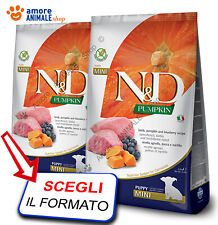 Farmina Dog N&D Pumpkin Puppy Mini → Agnello e Mirtillo - 800 gr / 2,5 / 7 kg