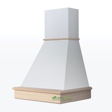 Cappa classica legno 60 toulipie grezzo - bianco senza motore STOCK CL60-TGBSM 