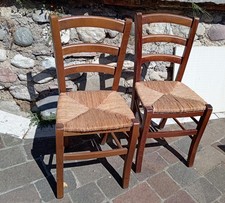 Sedie di  paglia,in legno ( usato ottimo)