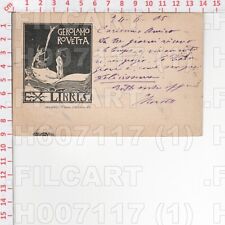 H7117 ILLUSTRATORE ALBERTO MARTINI EX LIBRIS MILANO AUTOGRAFO GEROL.ROVETTA 1905