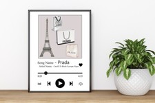Song Play List Art Print , A4