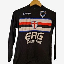 MAGLIA Sampdoria Calcio Shirt Kappa Black ERG Third 08-09 Retro Vintage Camiseta