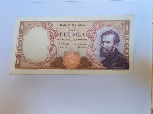 000 lire michelangelo - 10.000,