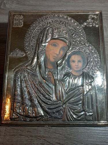 Argento 925 icona natività - argento,