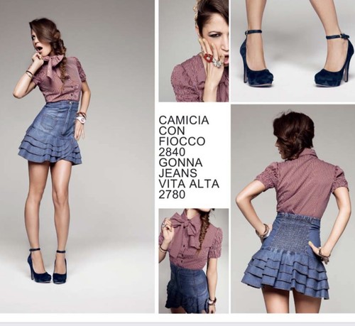 Denny rose gonna jeans vita - denny,