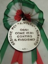 Medaglia Argento Partigiani Resistenza PCI Taranto inc. Affer