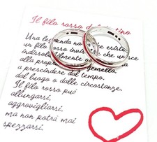 ANELLI FEDI FEDINE "FILO ROSSO