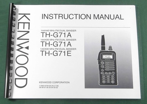 Manuale kenwood g71a - manuale,