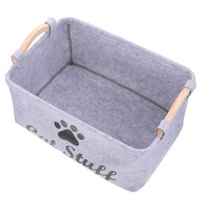  Scatola Porta Giocattoli Cesta Gatti Accessorio Giocattolo Cestino Portatile