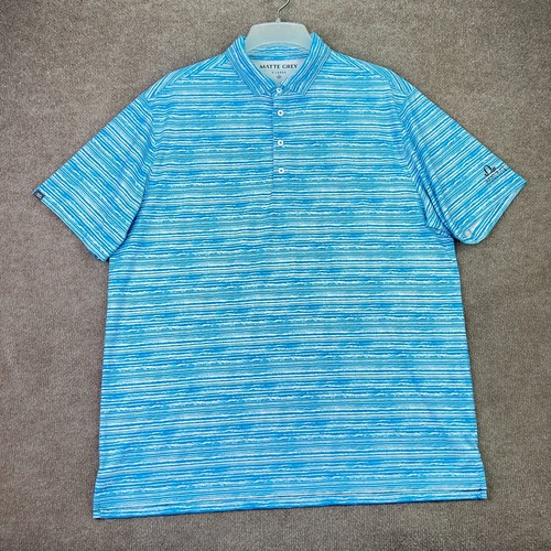 Matte grey mens polo - matte,