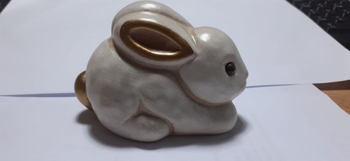 Coniglietto thun bianco - coniglietto, oro
