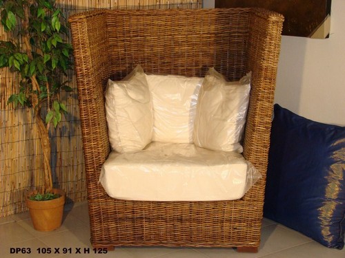 Poltrona impero rattan - poltrona,