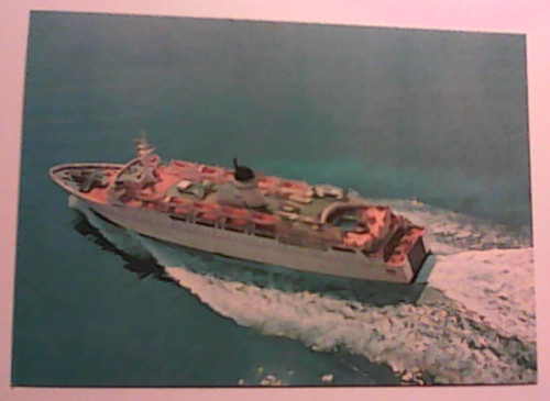 Cartolina motonavi traghetto - cartolina,