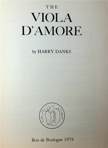 The viola amore - the, d'amore