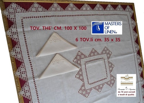 The linen tablecloth - tablecloth, hand