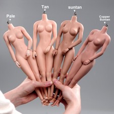 Busto grande 1/6 abbronzatura/pallido/normale seno corpo senza cuciture per giocattolo figura femminile 12''