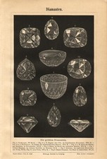 1889 diamanti geologia pietre - diamanti,