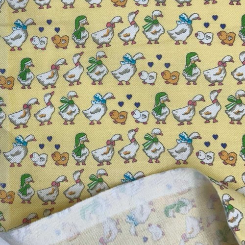 Tessuto flanellina papere e - tessuto,