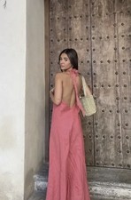 ABITO IN LINO CON FRANGE ZARA