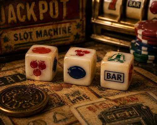 Vintage fruit machine - machine, slot