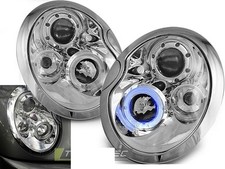 Coppia Fari Anteriori per BMW per Mini COOPER R50 R52 R53 2001-2004 Angel Eyes C