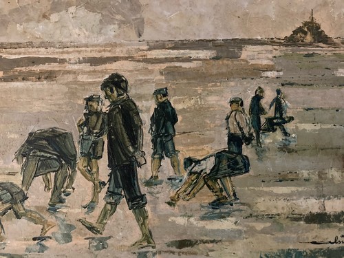 Pittura olio 1950 pannello - 1950,