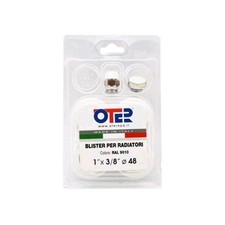 KIT PER RADIATORE BLISTER TAPPI E RIDUZIONI PER TERMOSIFONI 1"X 3/8"