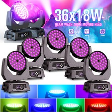 6 pz 36X18W RGBW LED Beam Wash