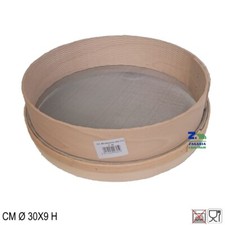 SETACCIO TONDO STRUTTURA IN LEGNO CM 30 CON RETE FINE ZINCATA PER FARINA SPEZIE