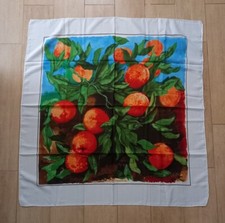 * Vintage Renato Guttuso foulard stampa su stoffa Arance bello da incorniciare *