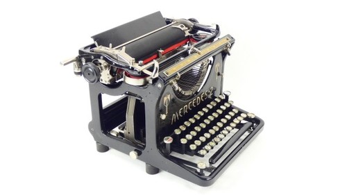 Rare mercedes nº2 typewriter - mercedes,