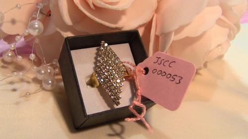 Gold plated clouster silver - gold,